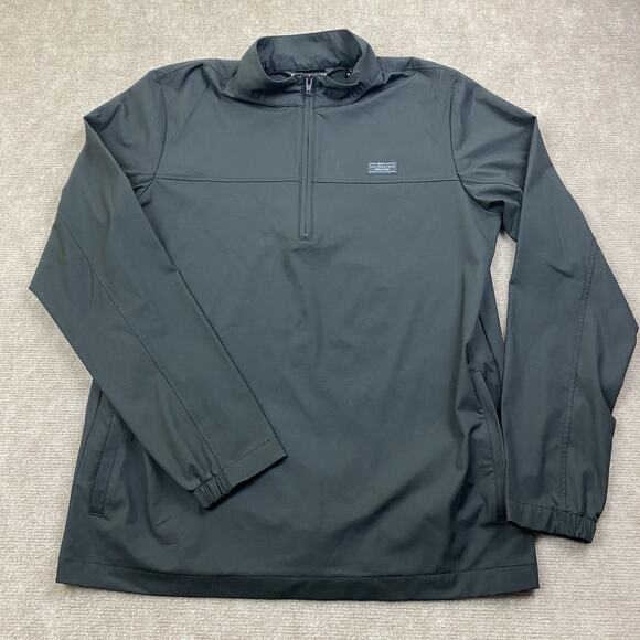Travis Mathew Heater Series Wanderlust 1/4 Zip Jacket Men's MEDIUM BLACK